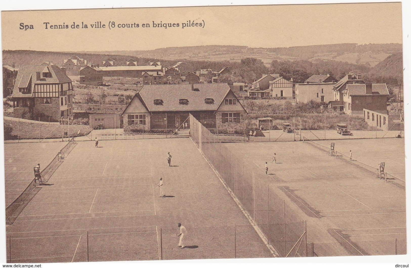 41552  -   Spa  Tennis  De  La  Ville  8 Courts En Briques  Pilées - Spa