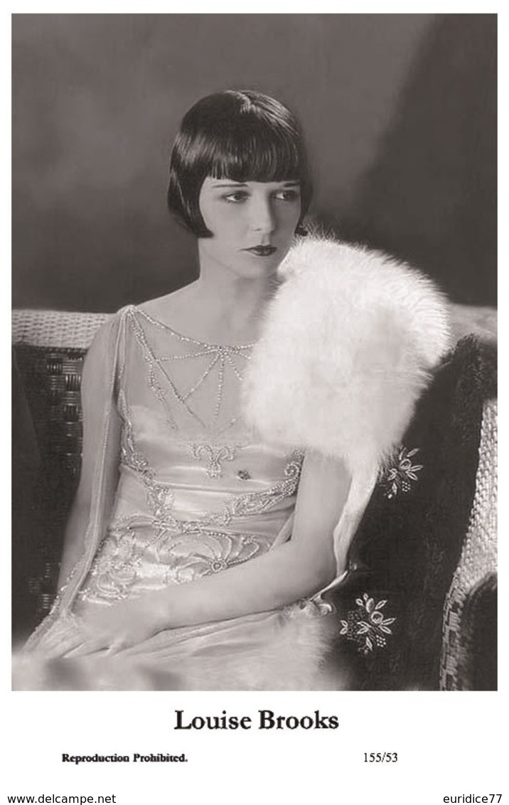 LOUISE BROOKS - Film Star Pin Up PHOTO POSTCARD - 155-53 Swiftsure Postcard - Artistas