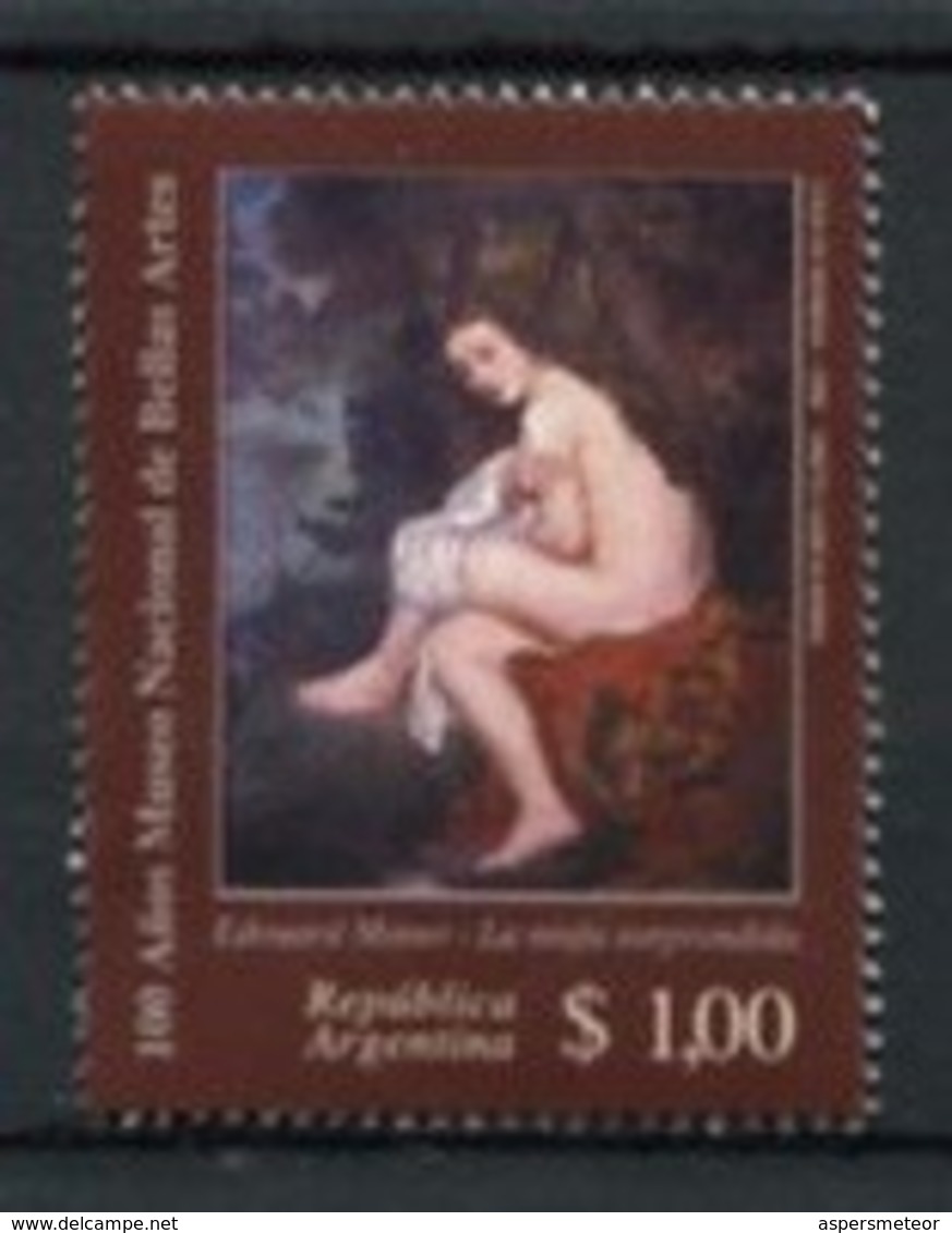 EDOUARD MANET - SERIE 100 AÑOS MUSEO NACIONAL DE BELLAS ARTES. ARGENTINA AÑO 1996 GOTTIG JALIL 2806 MNH -LILHU - Impressionisme