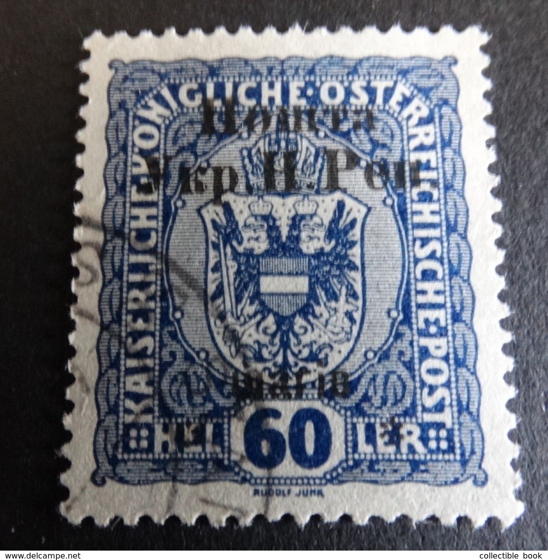 GENUINE Poland Western UKRAINE. 1919. Ovpt. Austria, 1st Stanislau Issue, 60 Sh. - Ukraine