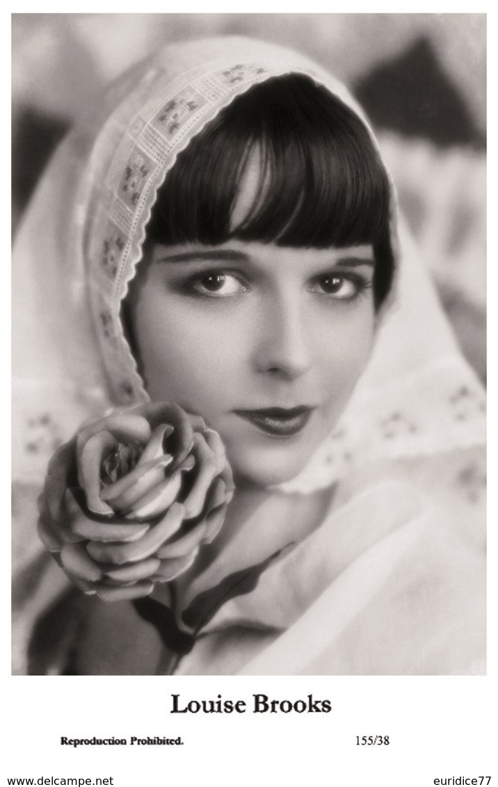 LOUISE BROOKS - Film Star Pin Up PHOTO POSTCARD - 155-38 Swiftsure Postcard - Entertainers