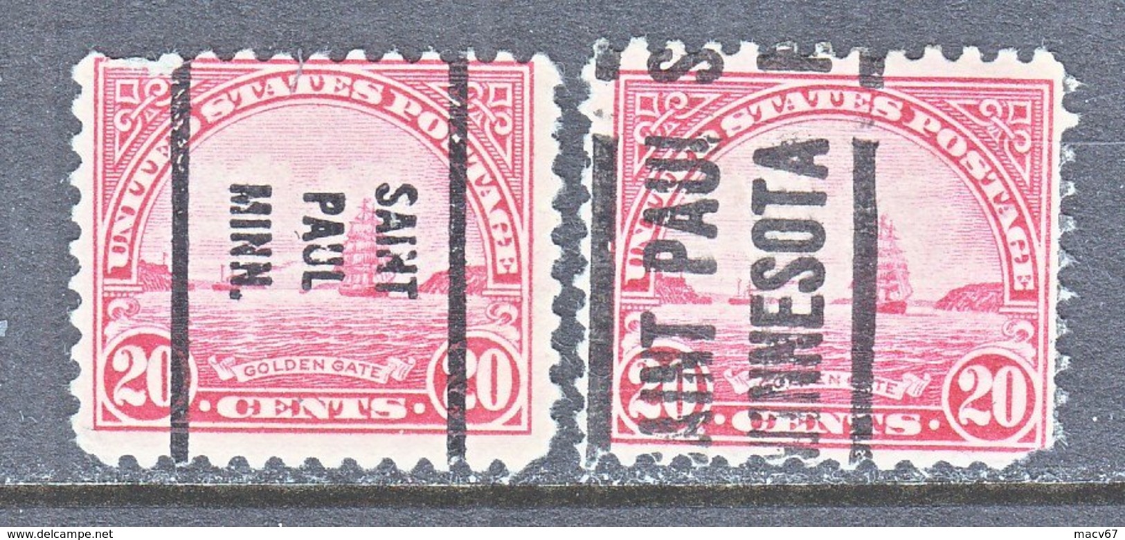 U.S. 698   Perf. 10 1/2 X 11   (o)  MINN.   1931  Issue - Precancels