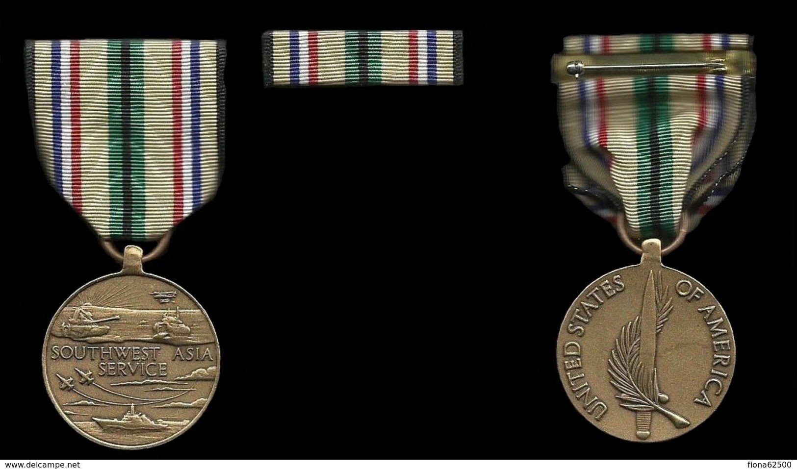 MEDAILLE AMERICAINE . SERVICE ASIE DU SUD OUEST . - Estados Unidos