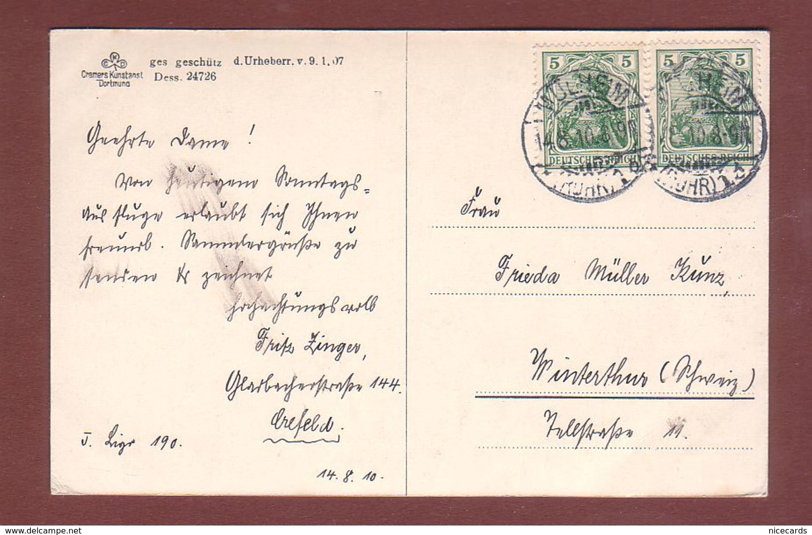 Deutschland - MÜLHEIM A. D. Ruhr - Schloss Broich - 1910 - Muelheim A. D. Ruhr