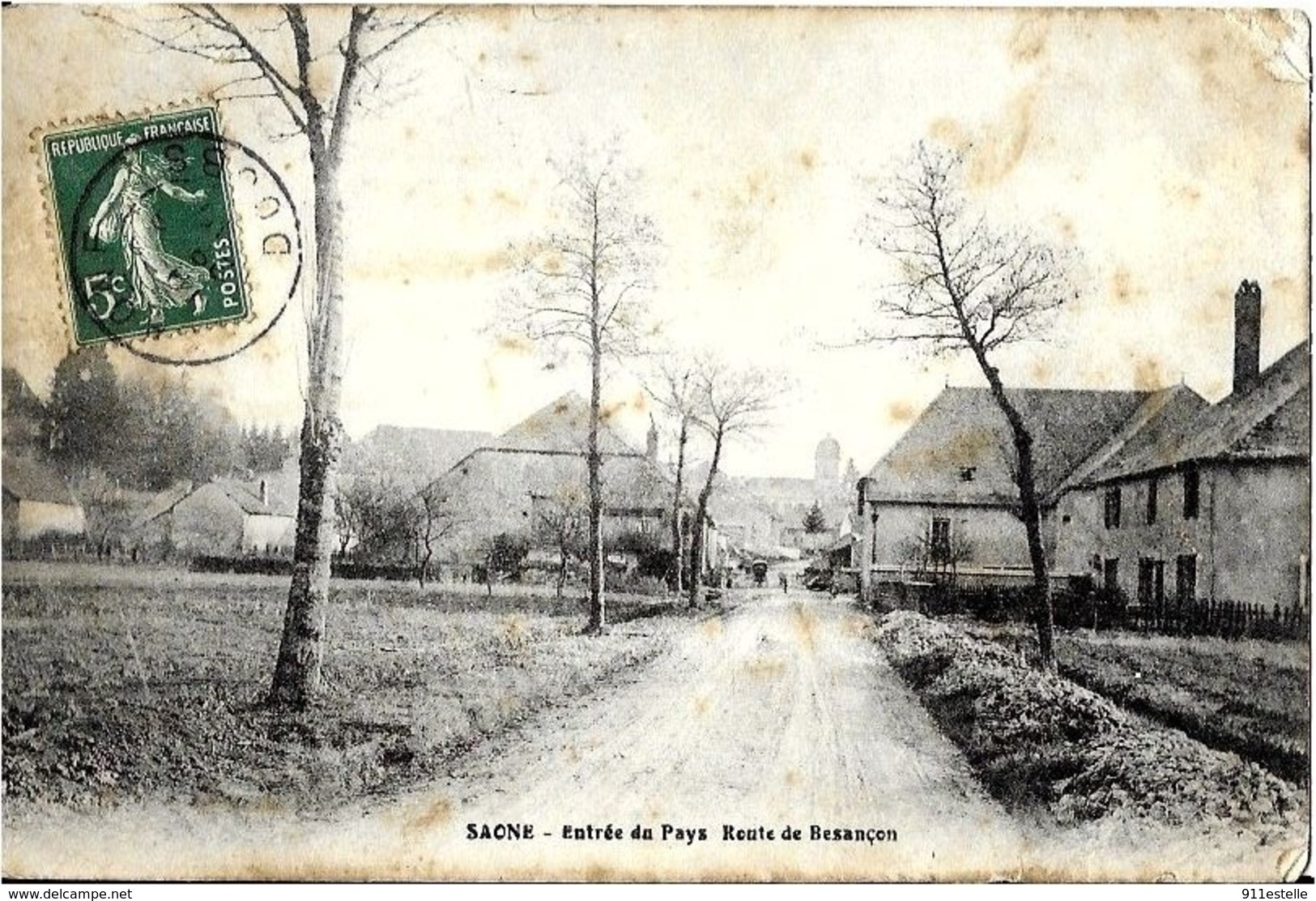 25   SAONE .  ENTREE  DU PAYS . ROUTE DE BESANCON - Autres & Non Classés