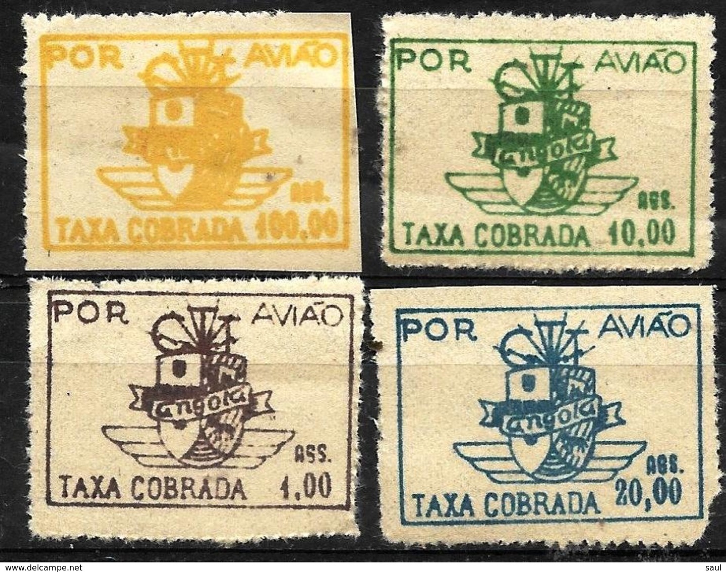 621 - PORTUGAL - ANGOLA - 1947- AIR MAIL ISSUE - FAUX, FORGERIES, FALSES, FALSCHEN, FAKES, FALSOS - Collections (sans Albums)
