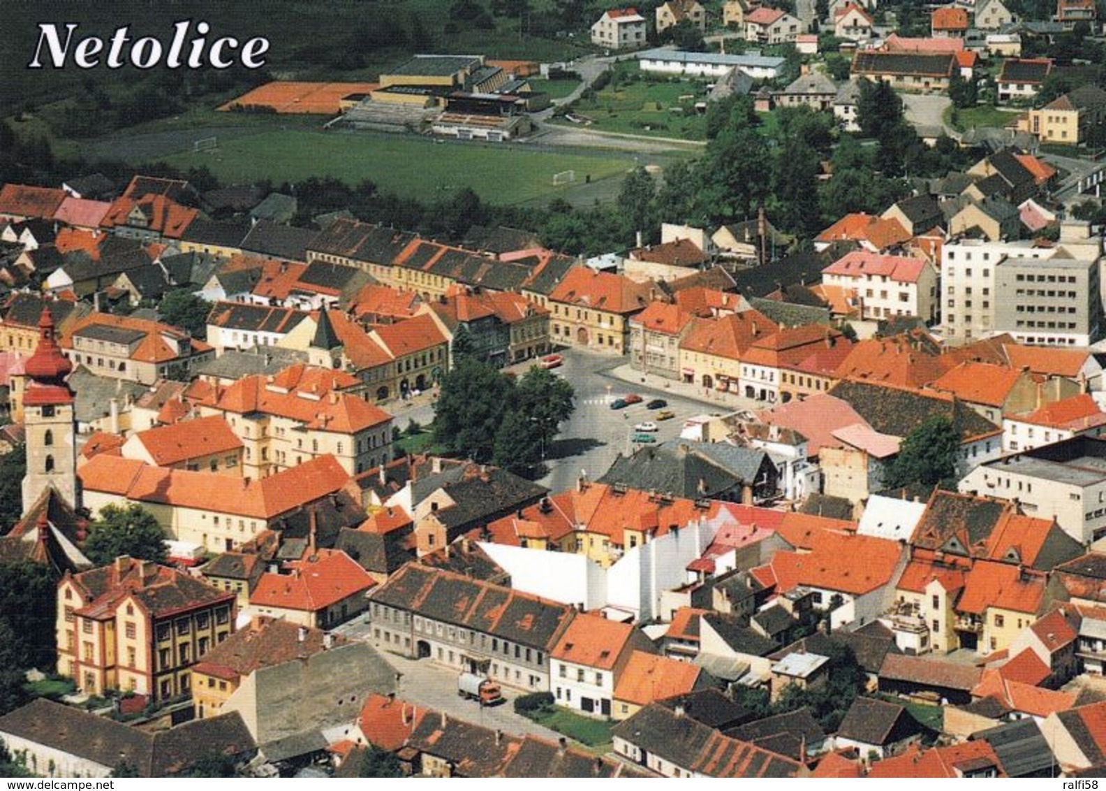 1 AK Tschechien * Blick Auf Die Stadt Netolice (deutsch Nettolitz) - Luftbildaufnahme * - Czech Republic