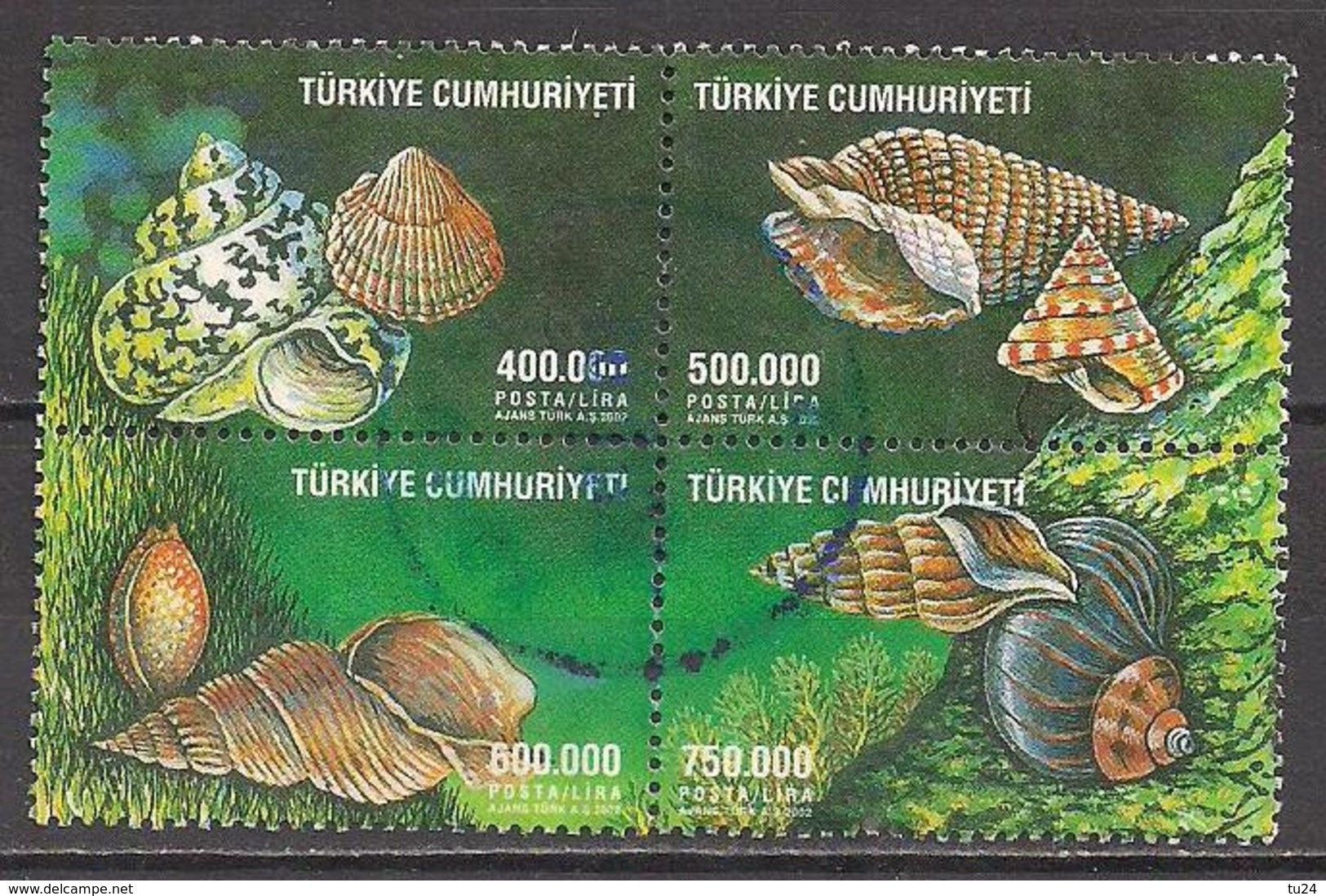 Türkei  (2002)  Mi.Nr.  3313 - 3316  Gest. / Used  (1fb21) - Oblitérés