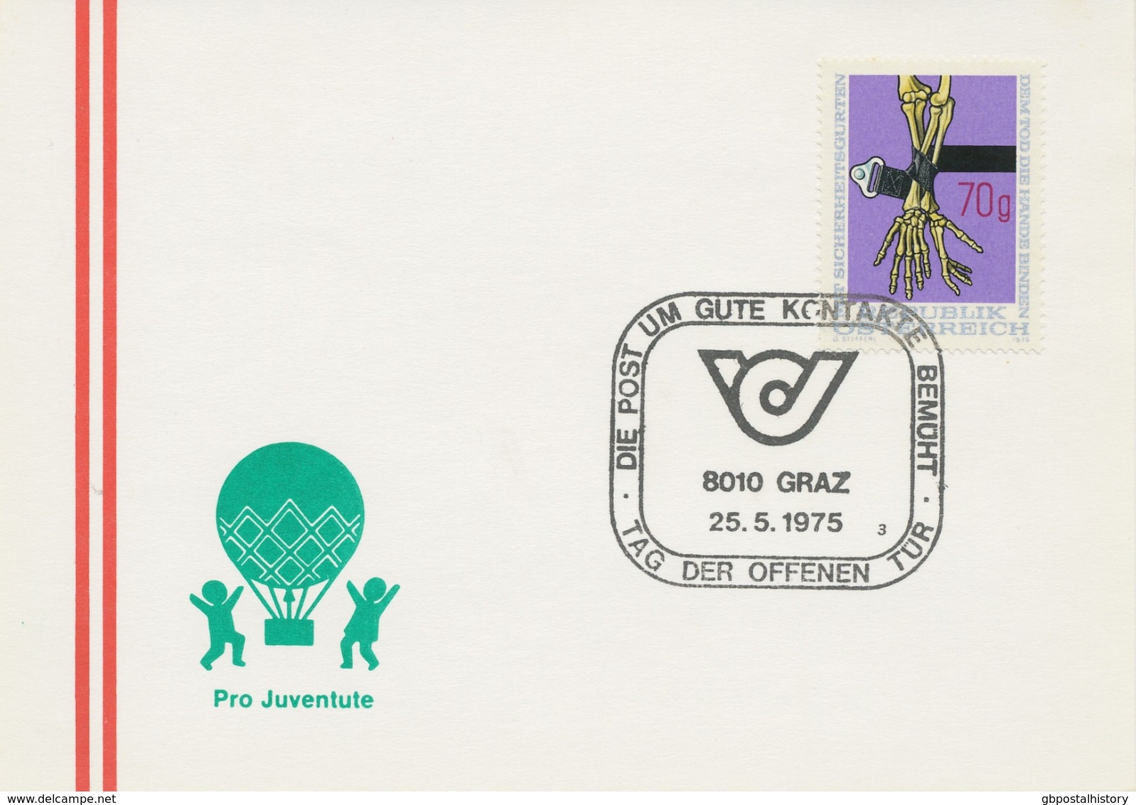 ÖSTERREICH 1975 8010 GRAZ Die Post Um Gute Kontakte Bemüht - Tag Der Offenen Tür - Maschinenstempel (EMA)