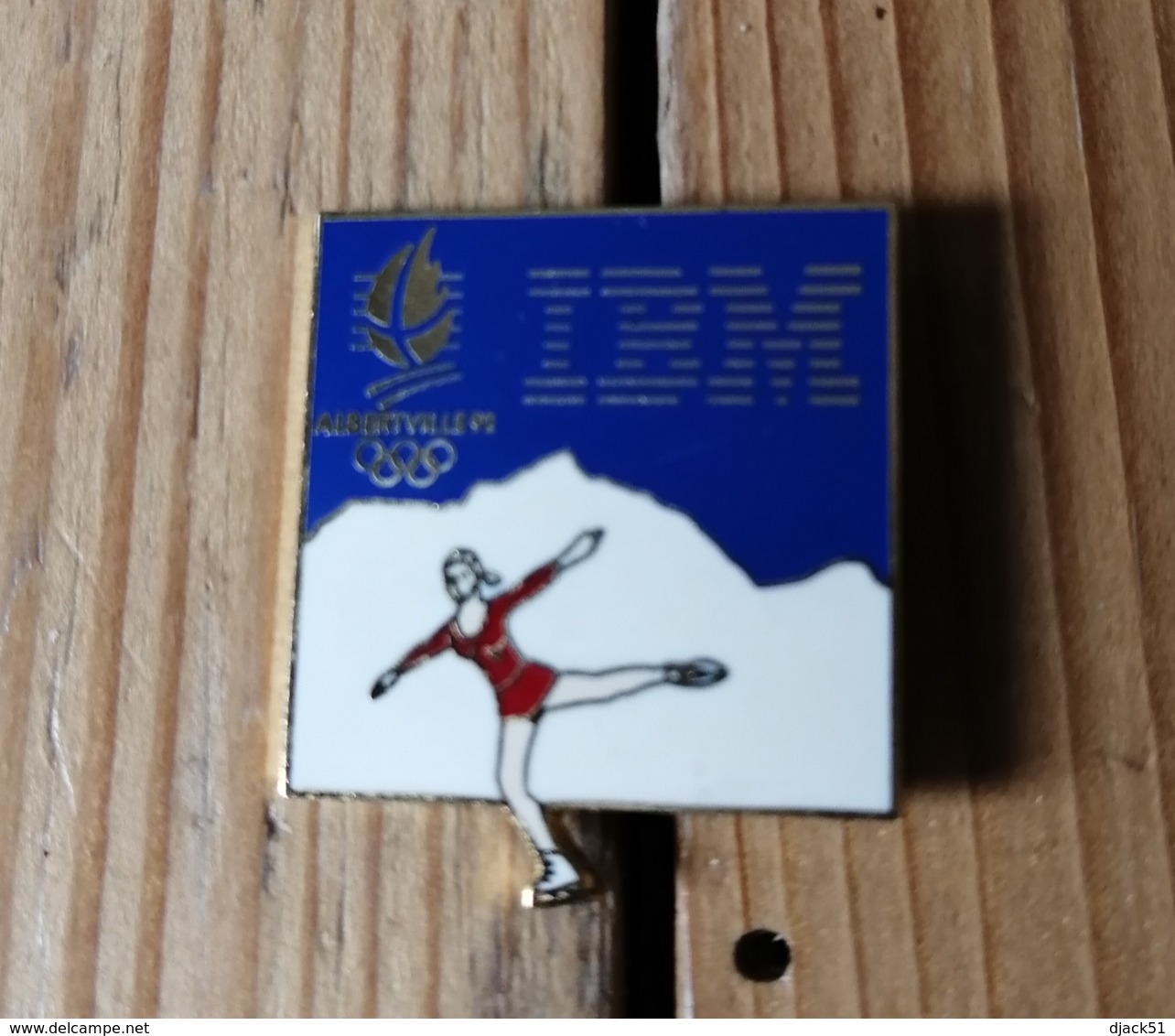 Pin's / Pins / Thème : Jeux Olympiques / Patineuse Sur Glace / ALBERTVILLE 92 / I.B.M. - Jeux Olympiques
