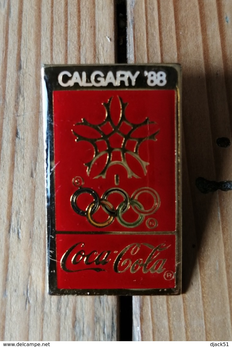 Pin's / Pins / Thème : Jeux Olympiques / CALGARY 88 / Coca Cola - Juegos Olímpicos