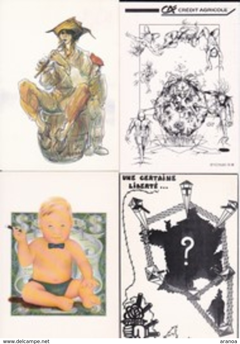 Illustrateurs (03) -- Lot de 89 cartes