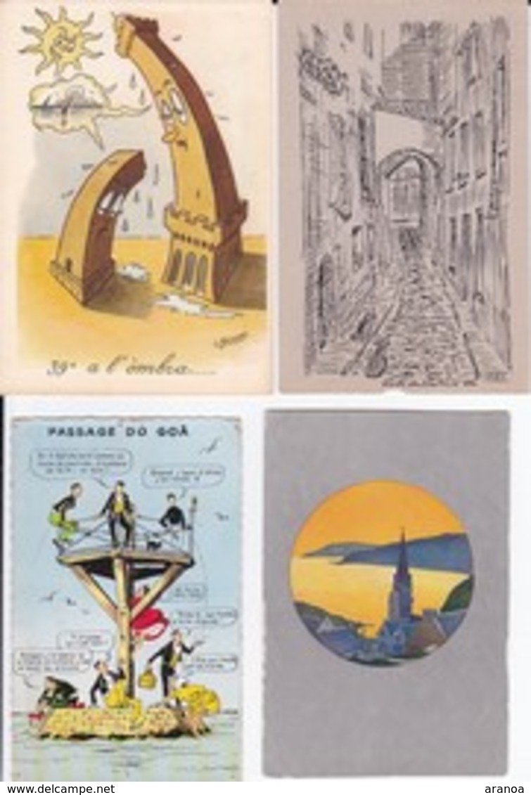 Illustrateurs (03) -- Lot de 89 cartes