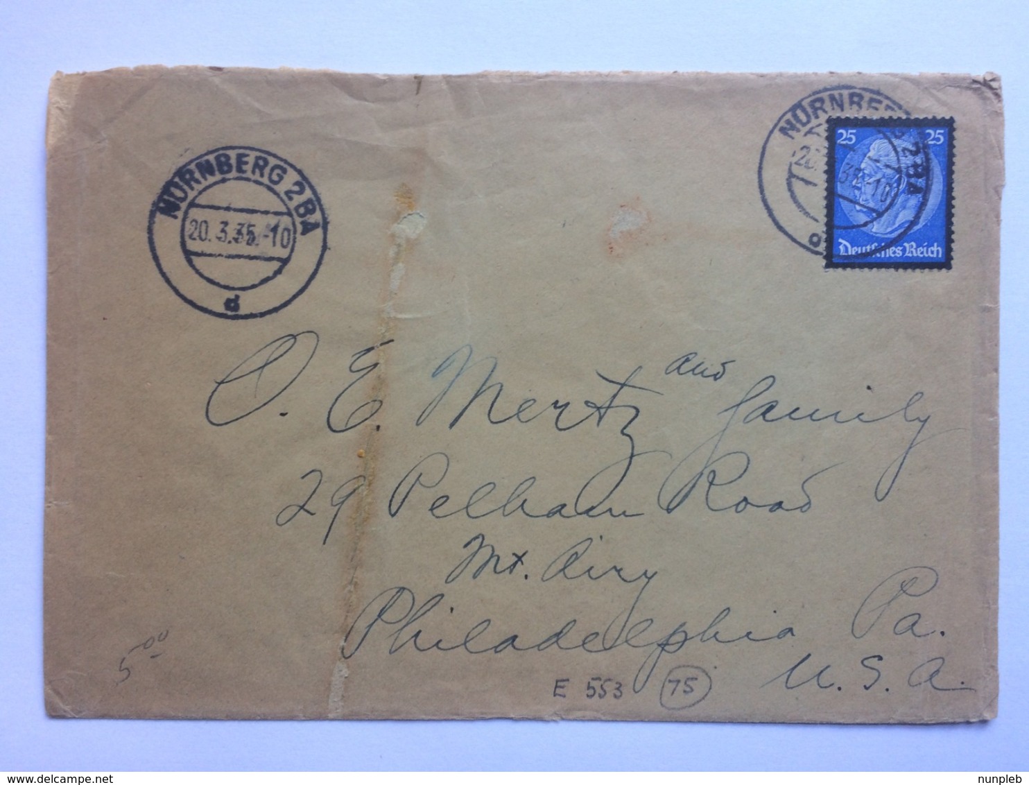 GERMANY 1934 Cover Berlin To Marine Hotel Gullane Scotland - Briefe U. Dokumente