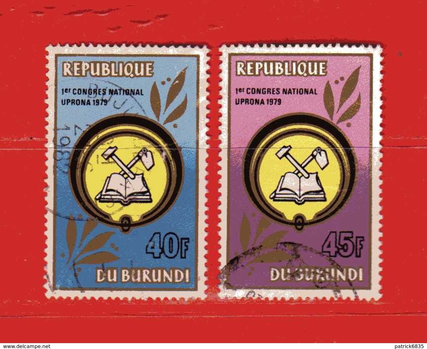 (Us3) ) BURUNDI ° 1981 - Congrès Du Parti UPRONA . Yvert. 842-843.  Usato - Oblitérés