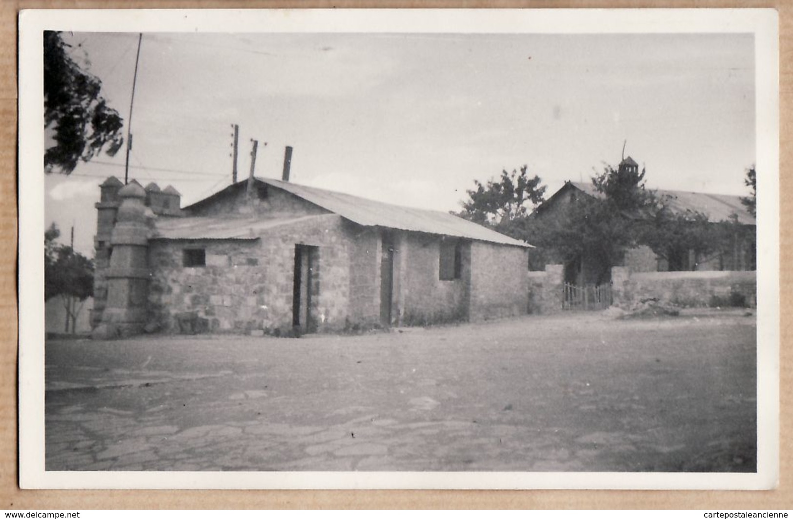 Mar017 Peu Commun Carte-Photo Maroc Protectorat Français AZILAL Poste Radio TSF Village 1940s - Afrique