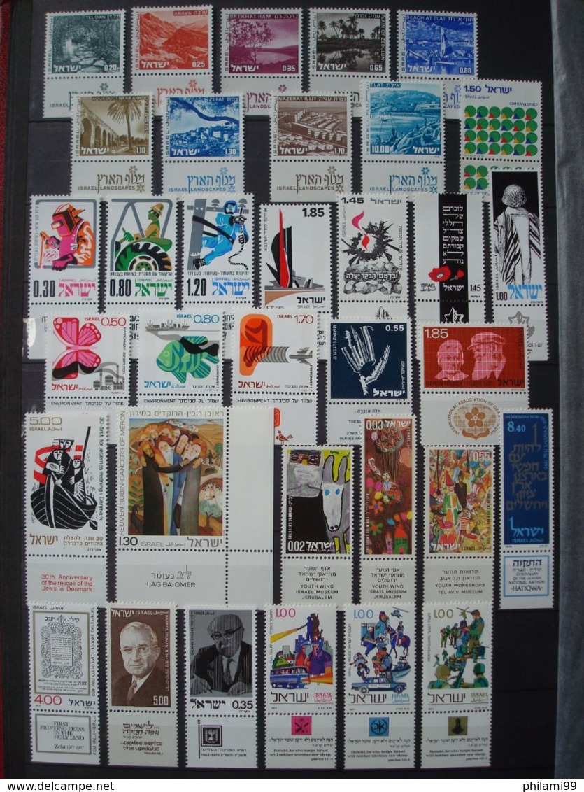 ISRAEL MNH** 8 SCANS COLLECTION WITH TABS - Collections, Lots & Séries