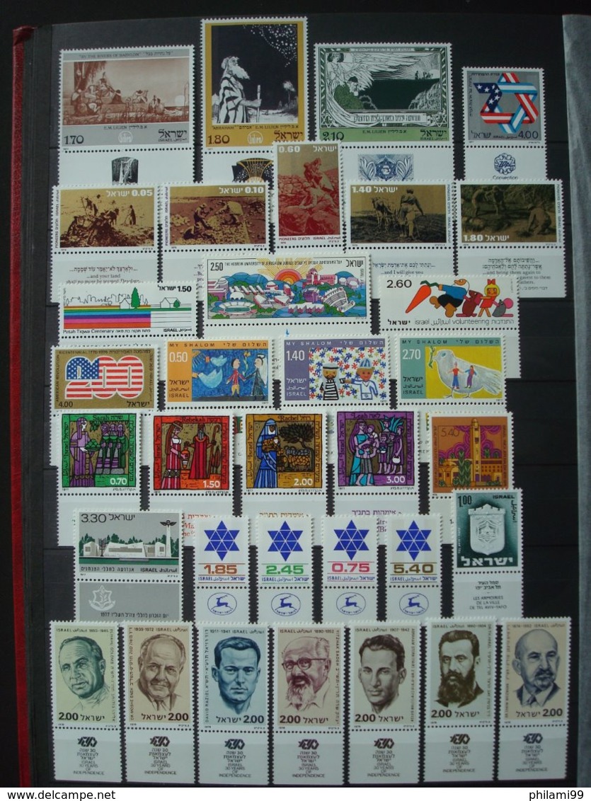 ISRAEL MNH** 8 SCANS COLLECTION WITH TABS - Collections, Lots & Séries