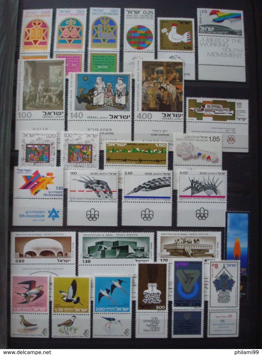 ISRAEL MNH** 8 SCANS COLLECTION WITH TABS - Collections, Lots & Series