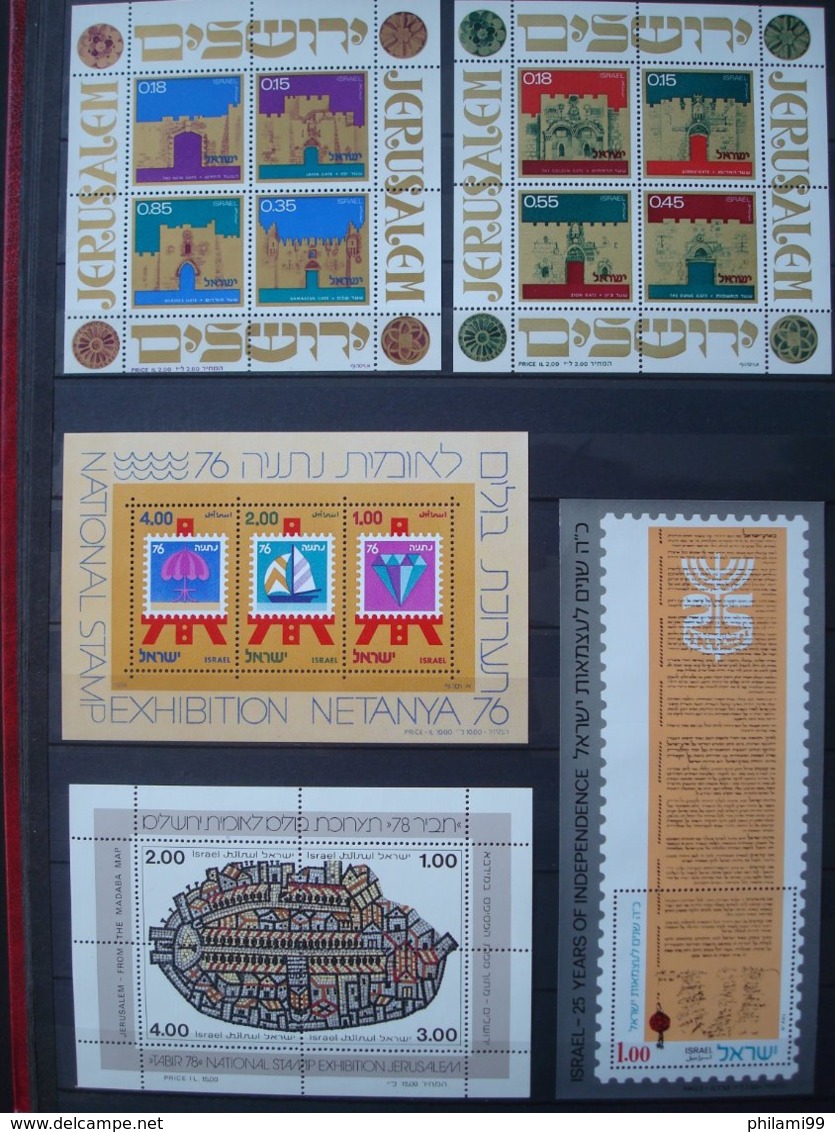 ISRAEL MNH** 8 SCANS COLLECTION WITH TABS