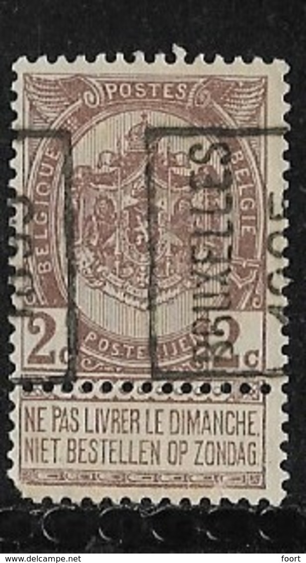 Brussel 1895  Nr. 35A Hoekje Linksonder - Roller Precancels 1894-99