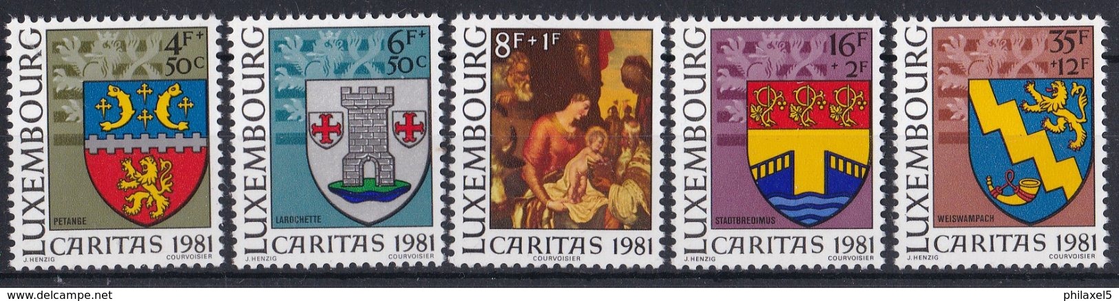 Luxemburg - Gemeindewappen (I) - MNH - M 1041-1045 - Ongebruikt