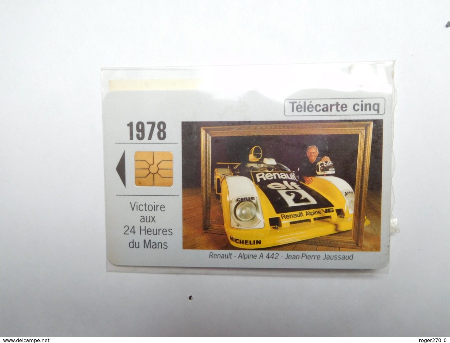 Carte Téléphone Privée , 5U , Auto Renault Alpine A 442 , Jaussaud , 24 Heures Du Mans , Sous Blister Ouvert , 25 000 Ex - Privat