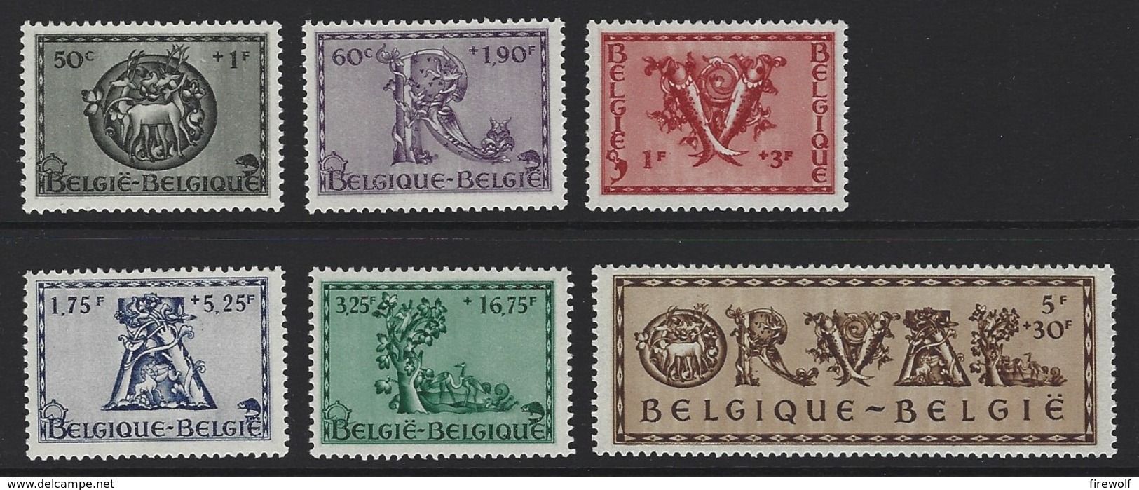 A44 - Belgium - 1943 - OBP 625/630 MNH - Orval - Ungebraucht