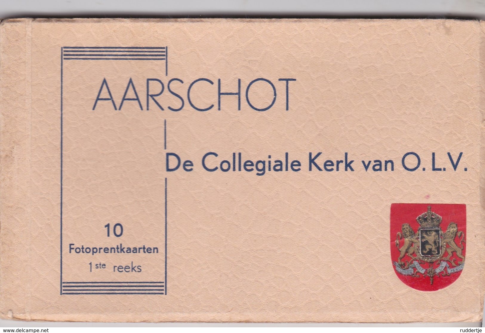 Aarschot  De Collegiale Kerk  O.l.v. 10 Postkaarten Compleet - Aarschot