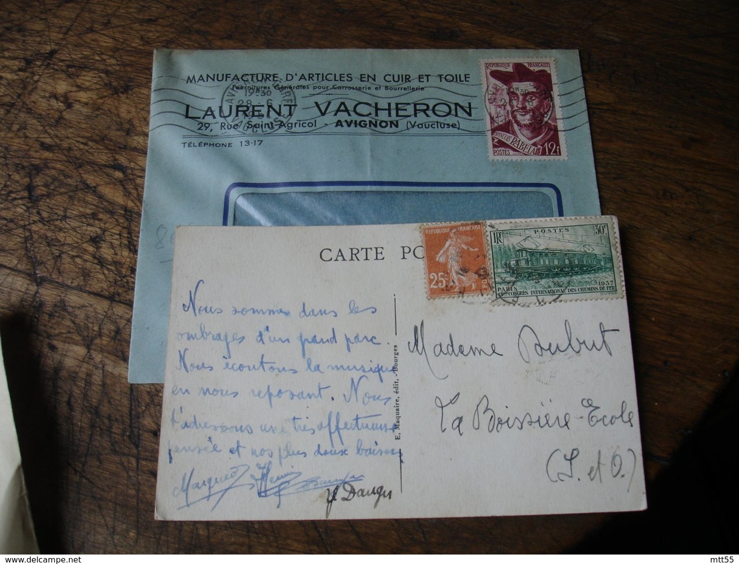 Lot 15 Lettre Affranchissement Philatelique Annees 50 Voir Photo - 1921-1960: Periodo Moderno