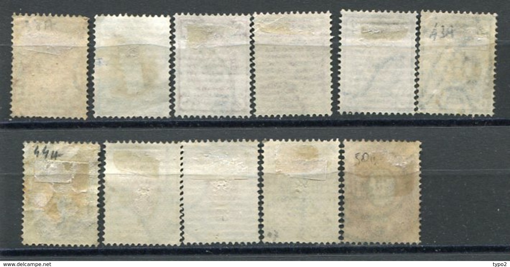 RUSSIE - Yv N° 38 à 45,'47,50, (o), (*)  1k à 14k, 20,35,50k  Papier Vergé Horizontal  Cote  4,25 Euro  BE  2 Scans - Usati