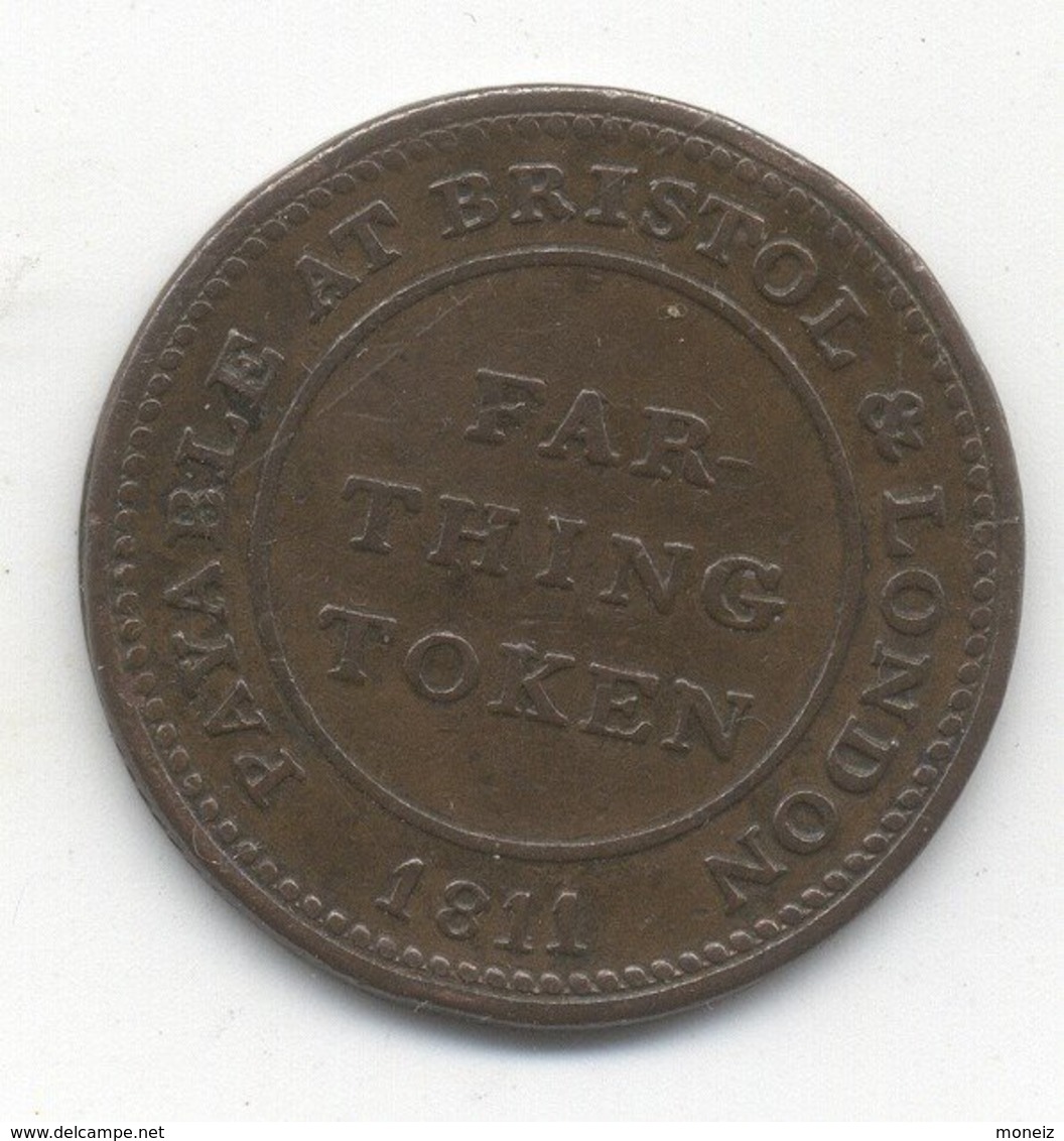 ROYAUME UNI 1 Farthing Bristol  1811 - B. 1 Farthing