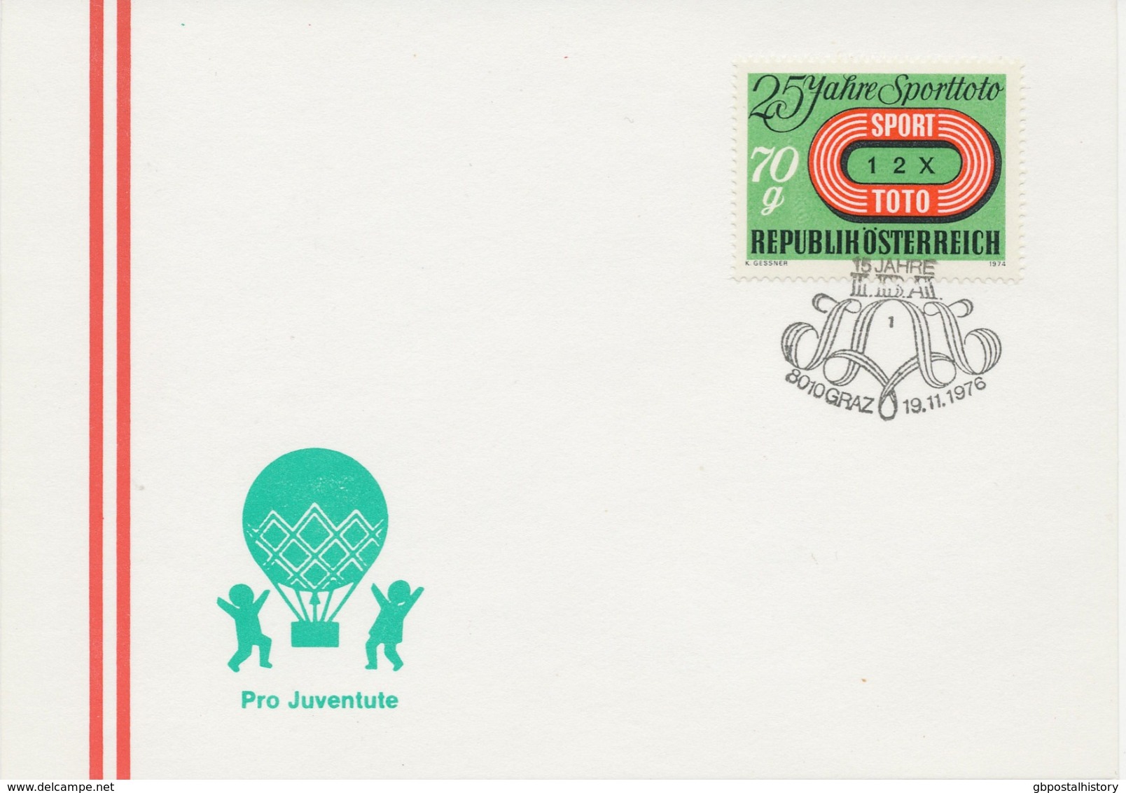 ÖSTERREICH 1976 8010 GRAZ 15 Jahre I.B.A. - Frankeermachines (EMA)