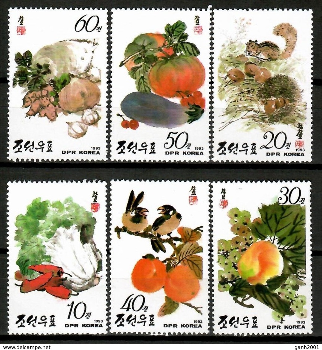 Korea North 1998 Corea / Vegetables MNH Verduras Hortalizas Gemüse / Cu13014  34-38 - Légumes