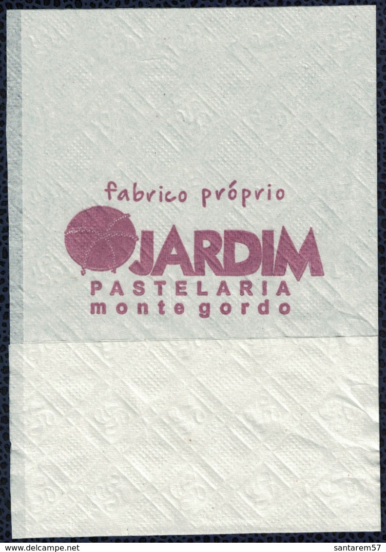 Portugal Mini Serviette Papier Paper Napkin Pastelaria Jardim Monte Gordo - Serviettes Publicitaires