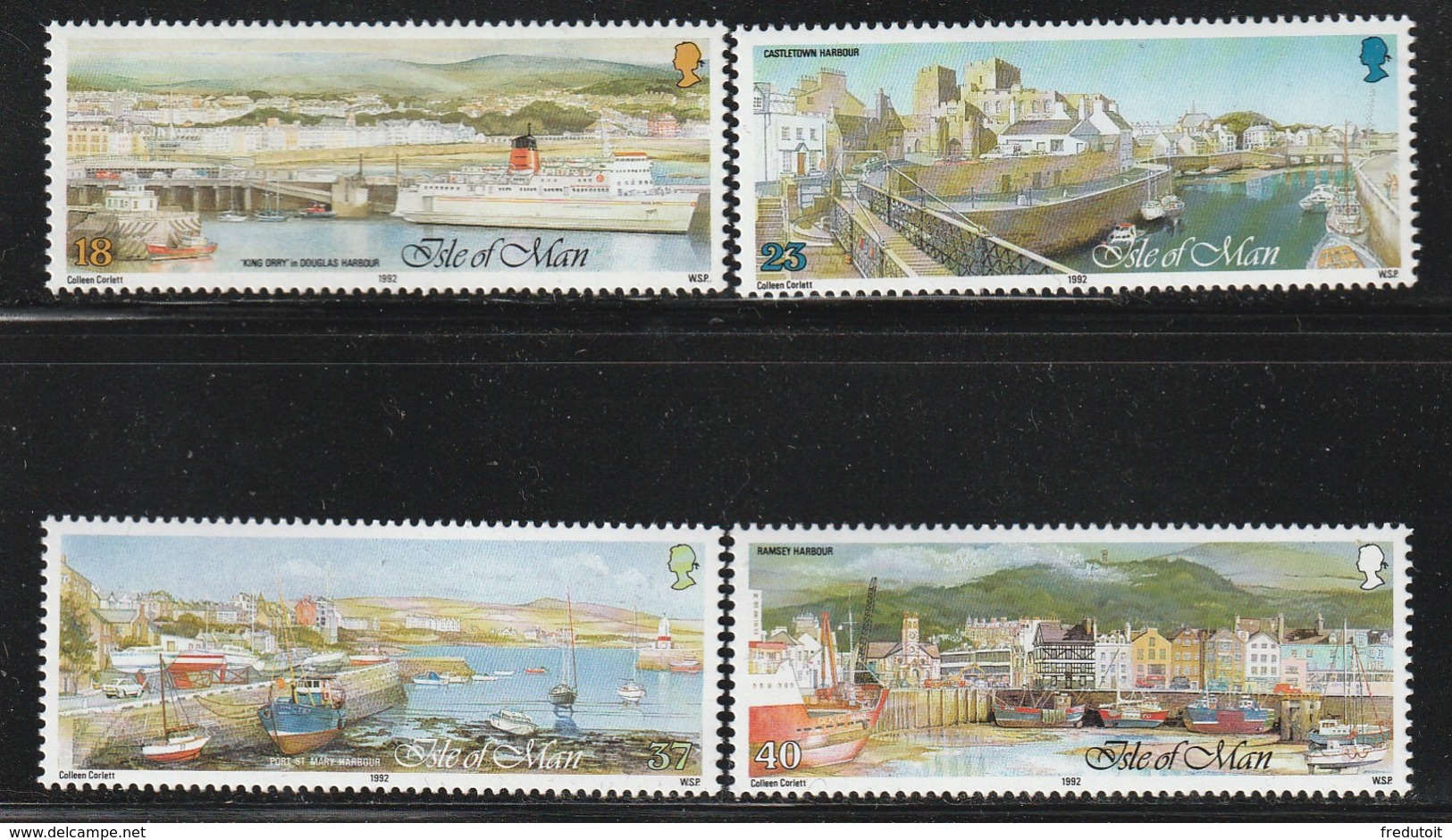 ILE De MAN - N°551/4 ** (1992) Ports - Isle Of Man