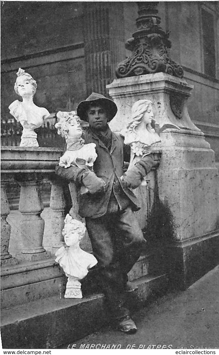 Thème. Poterie.Céramique.Faiencerïe.Briquetterie   Le Marchand De Plâtre    (Voir Scan) - Industrie