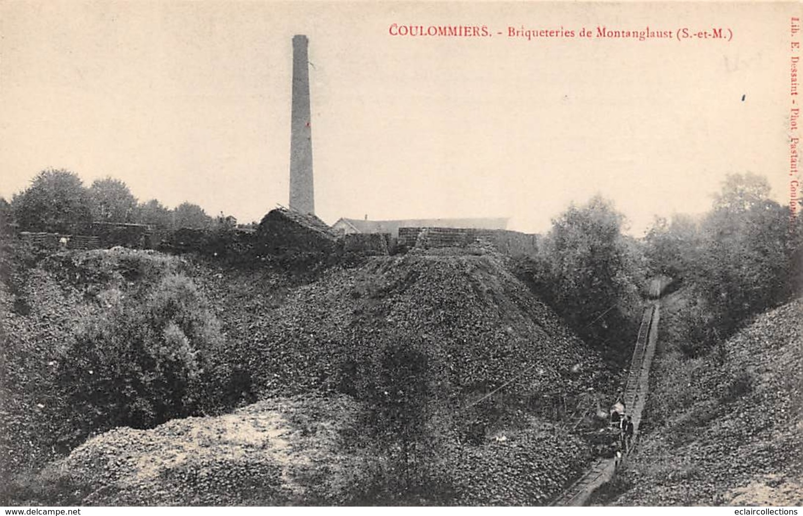 Thème. Poterie.Céramique.Faiencerïe.Briquetterie   De Montanglaust Coulommiers 77   (Voir Scan) - Industry