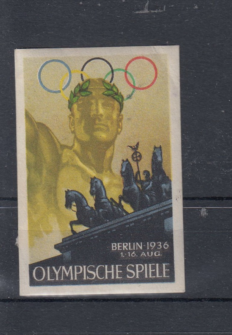 Reich Vignette Olympische Spiele 1936 - Erinnophilie