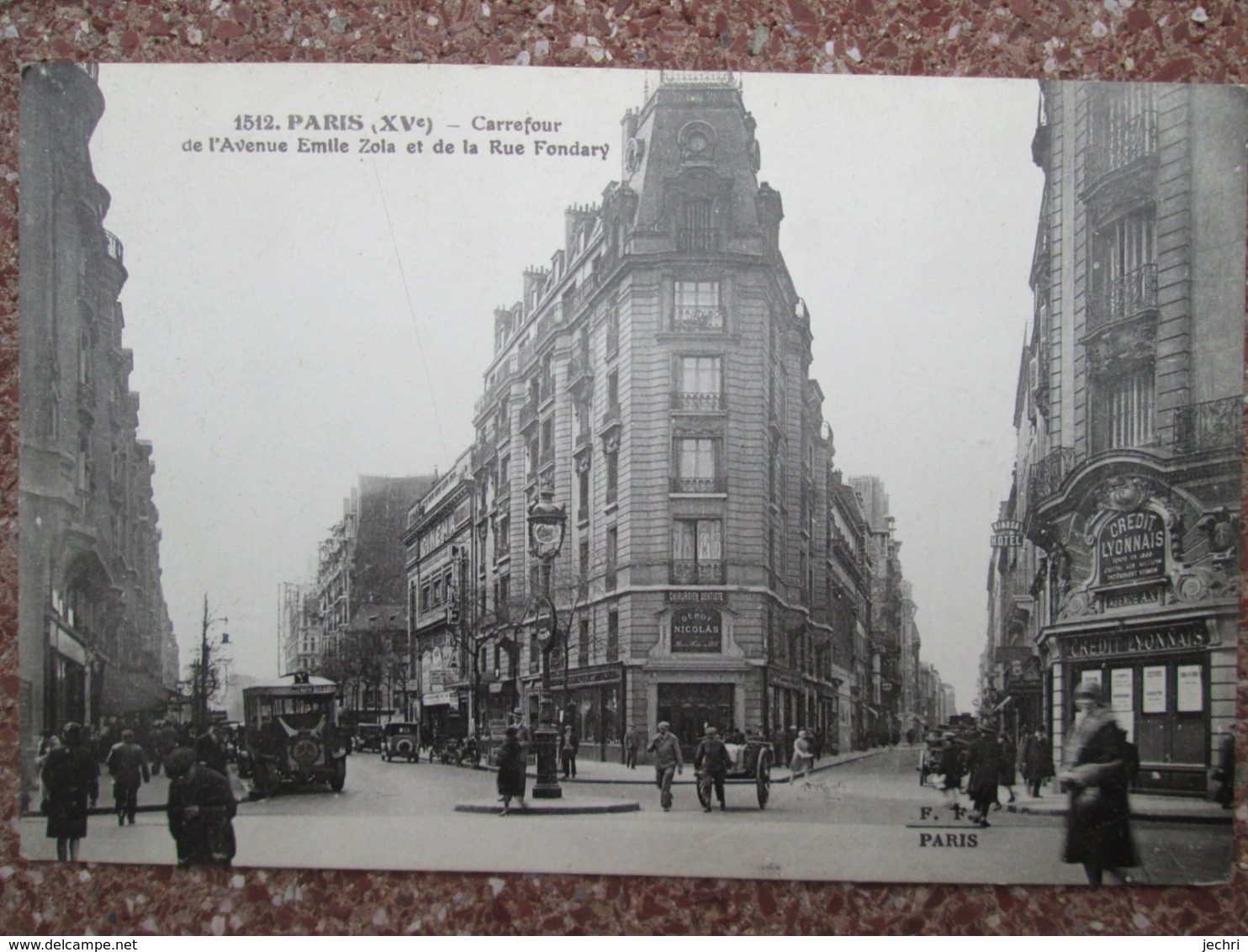 Paris 15 Xv Ieme . Carrefour De L Avenue Emile Zola Et De La Rue Fondary - District 15