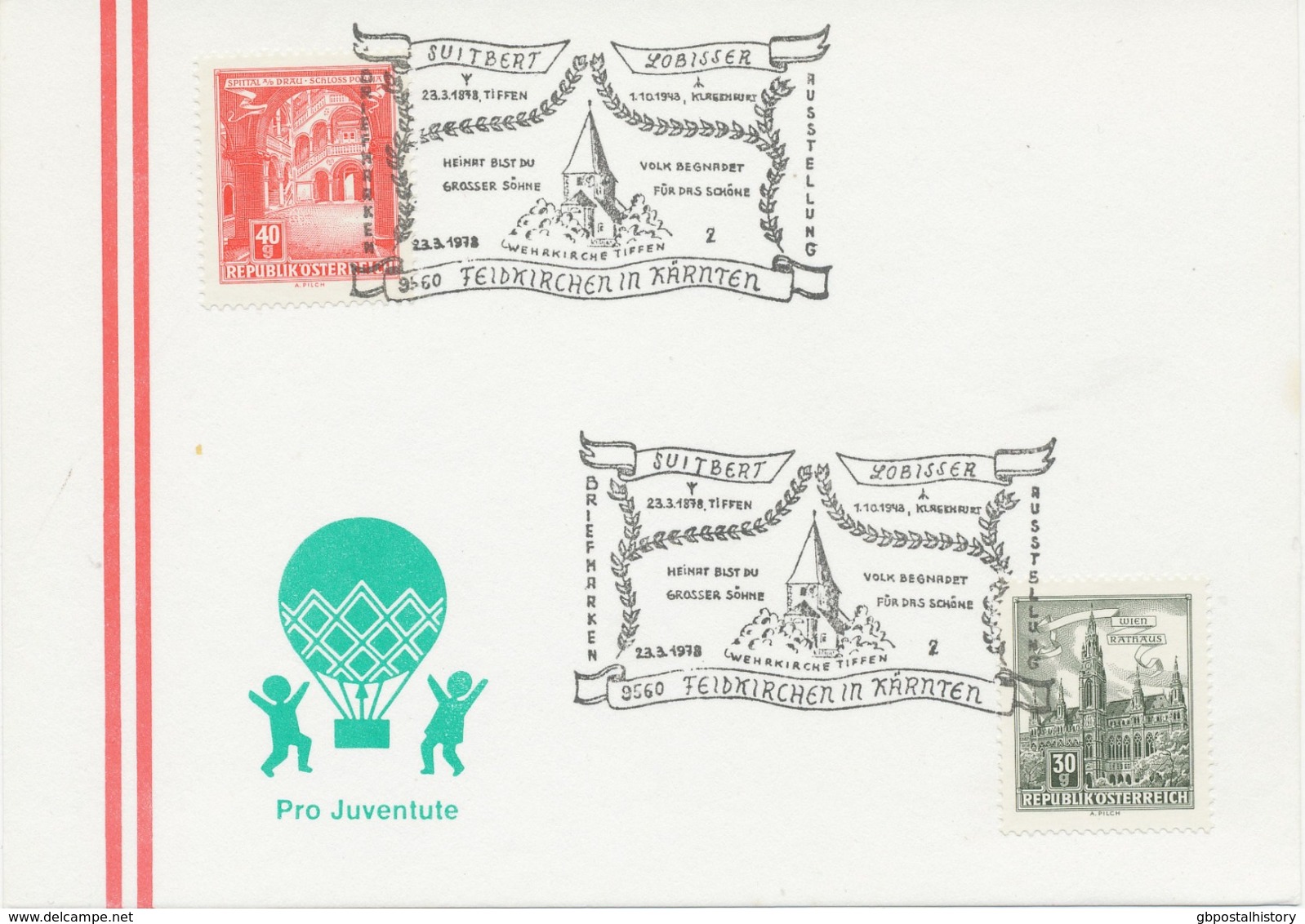 ÖSTERREICH 1978 9560 FELDKIRCHEN IN KÄRNTEN Briefmarkenausstellung - Maschinenstempel (EMA)