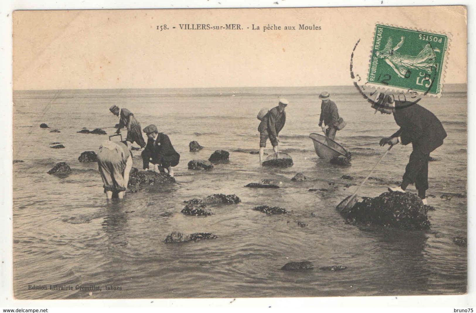 14 - VILLERS-SUR-MER - La Pêche Aux Moules - Gremillet 158 - 1912 - Villers Sur Mer