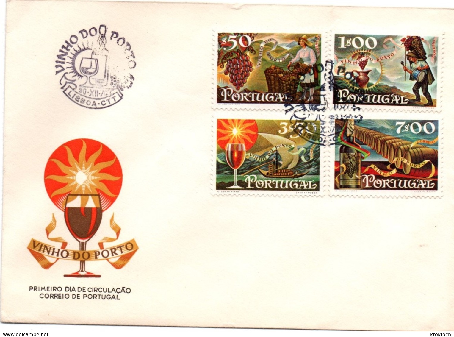 Vinho Do Porto - FDC 1970 - Vin Wine - FDC