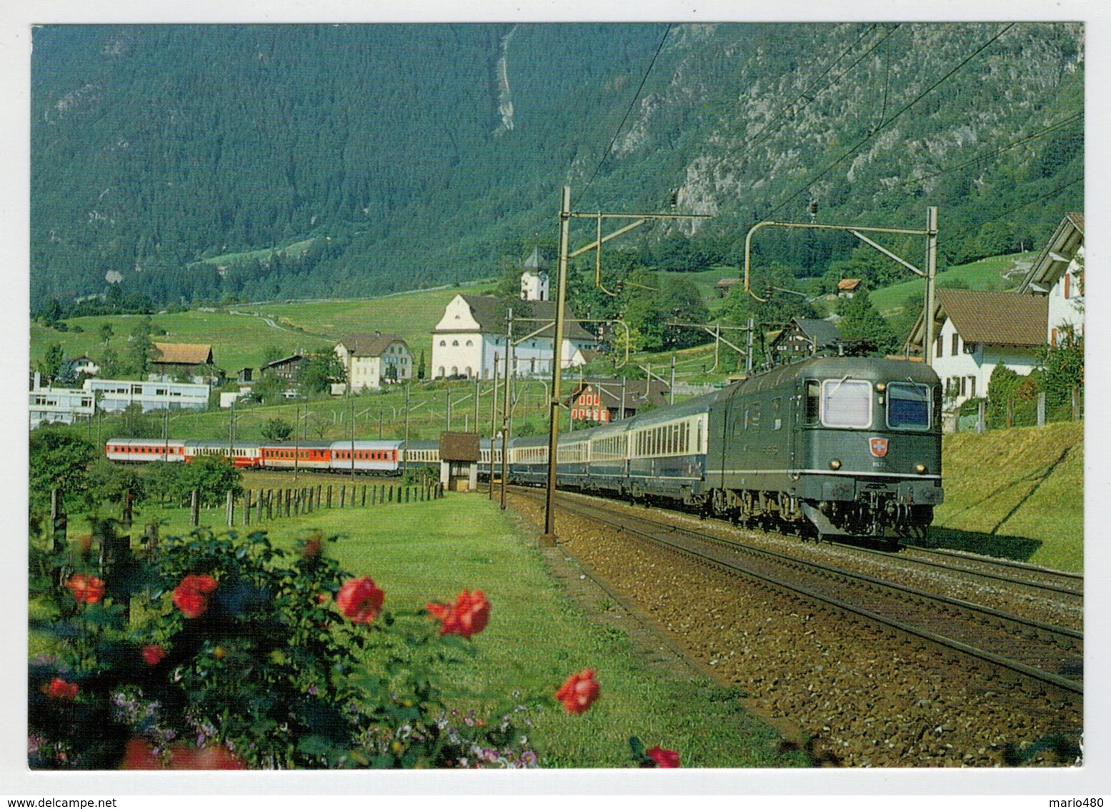 SCHWEIZ-SUISSE     TRAIM- ZUG- TREIN- TRENI- GARE- BAHNHOF- STATION-STAZIONI   2 SCA  (NUOVA) - Treni