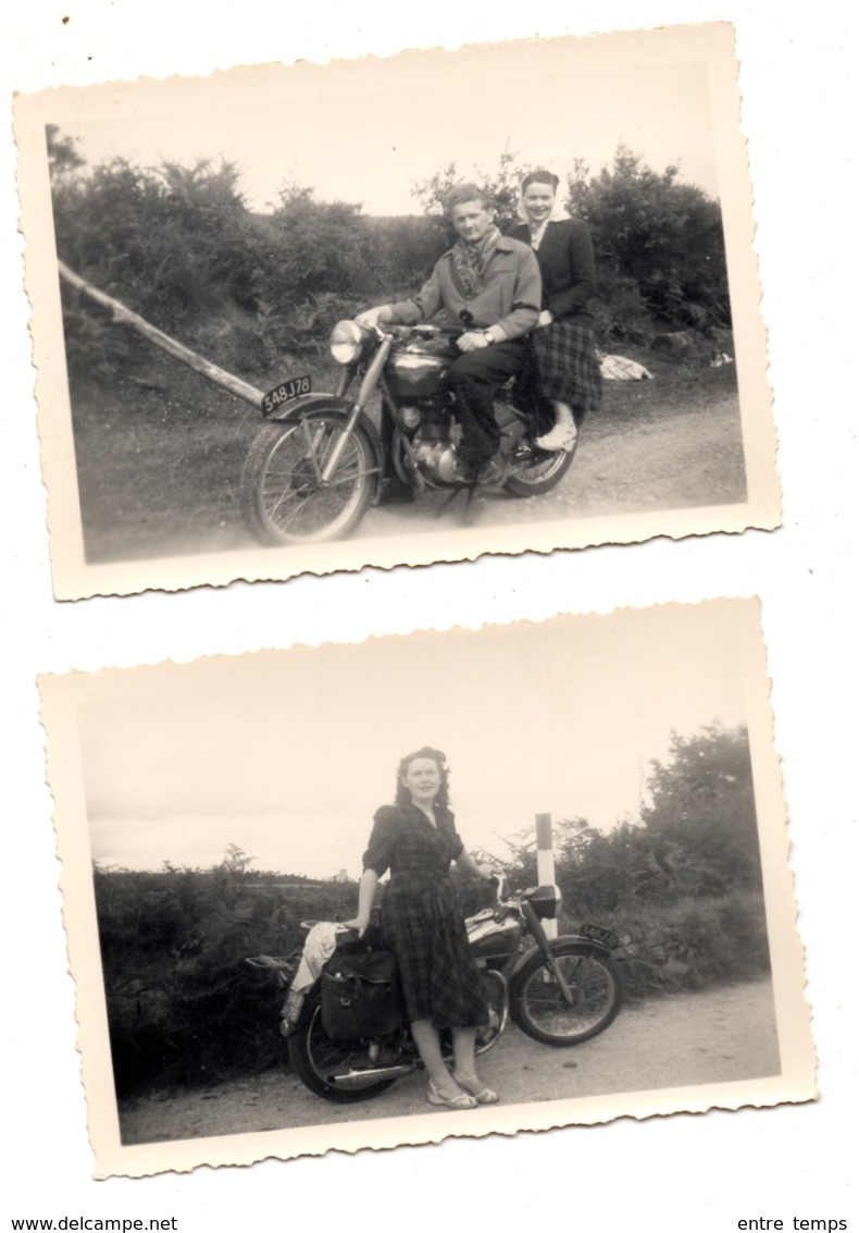 Photo De Famille Sur Moto Ancienne Motobécane ? YC Seine Et Oise - Collections