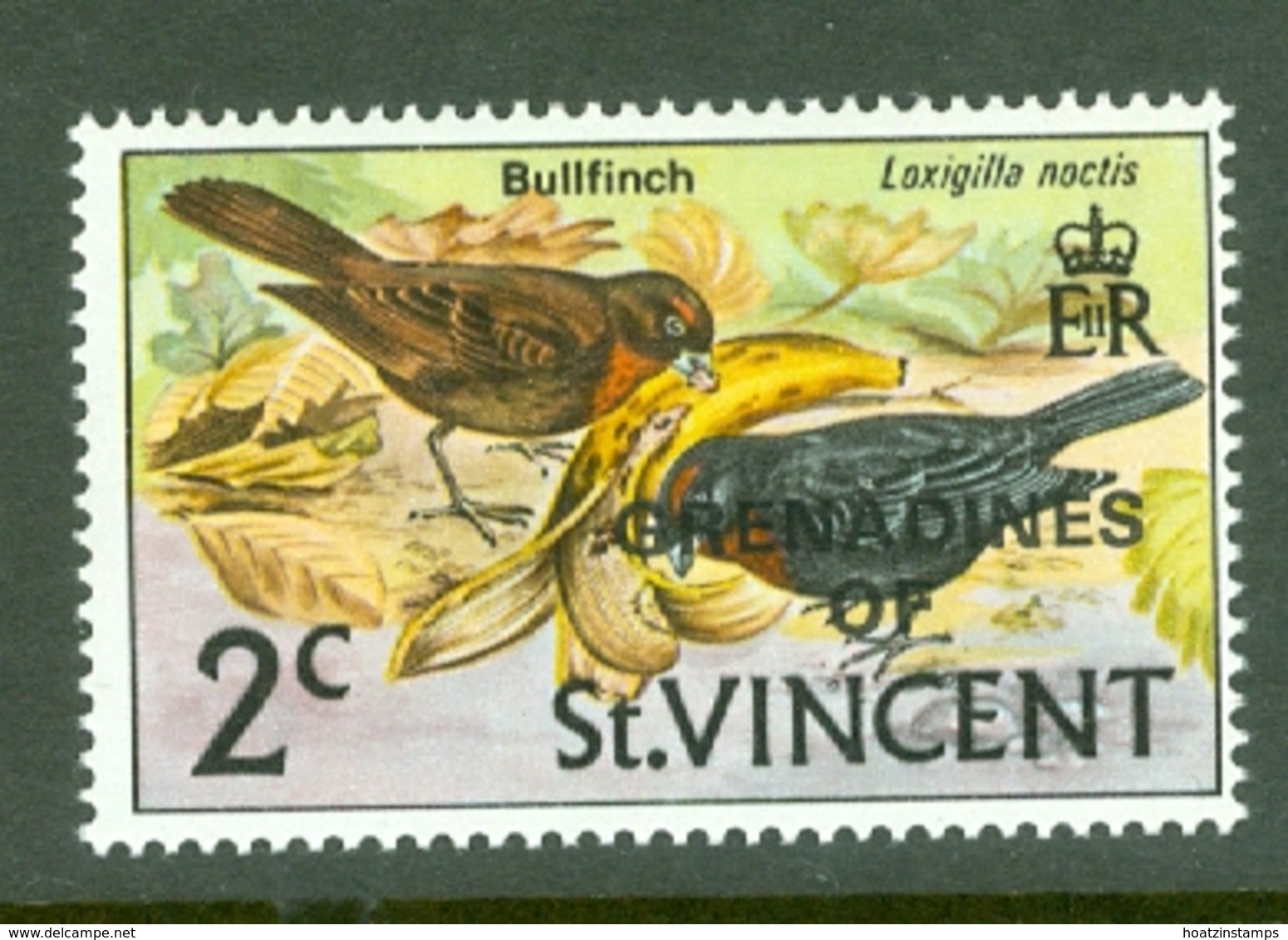 St Vincent Grenadines: 1974   Birds 'Grenadines Of' OVPT  SG4w    2c   [Wmk Inverted]     MNH - St.Vincent & Grenadines