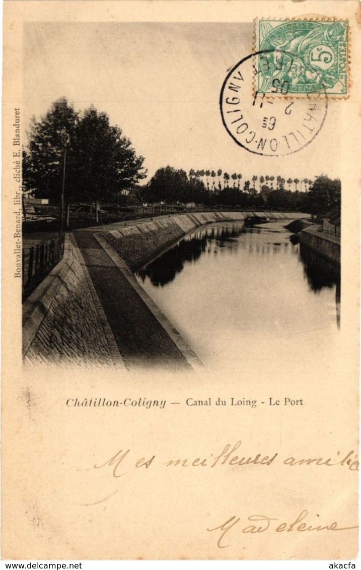 CPA CHATILLON-COLIGNY - Canal Du LOING - Le Port (228526) - Chatillon Coligny