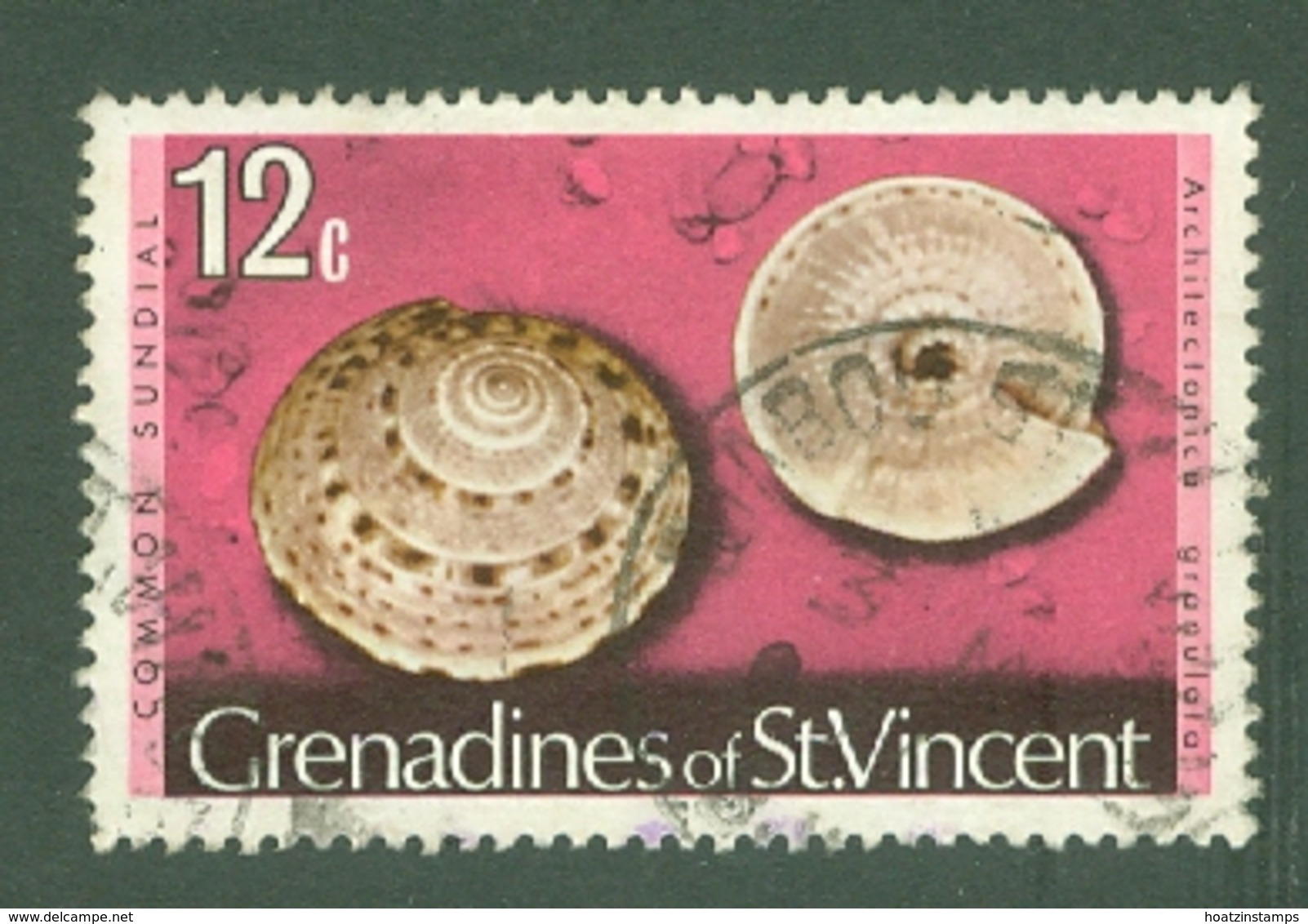 St Vincent Grenadines: 1974/77   Shells & Molluscs  SG43A    12c   [No Imprint Date]    Used - St.Vincent & Grenadines