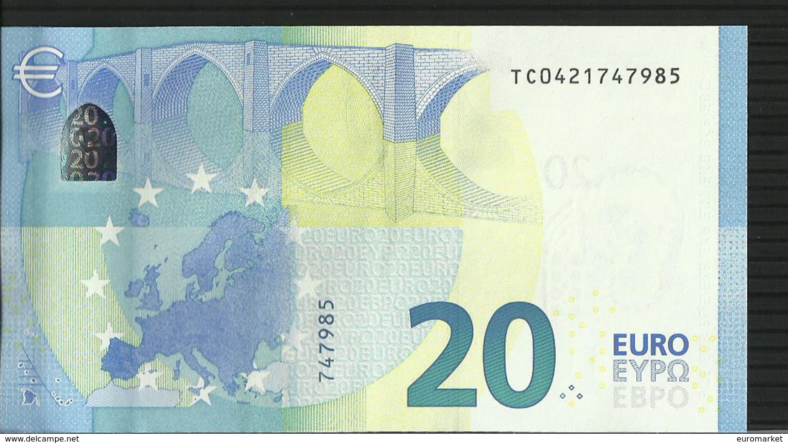 20 EURO IRELAND "T" T005 C5 TC0421747985 UNC DRAGHI - 20 Euro