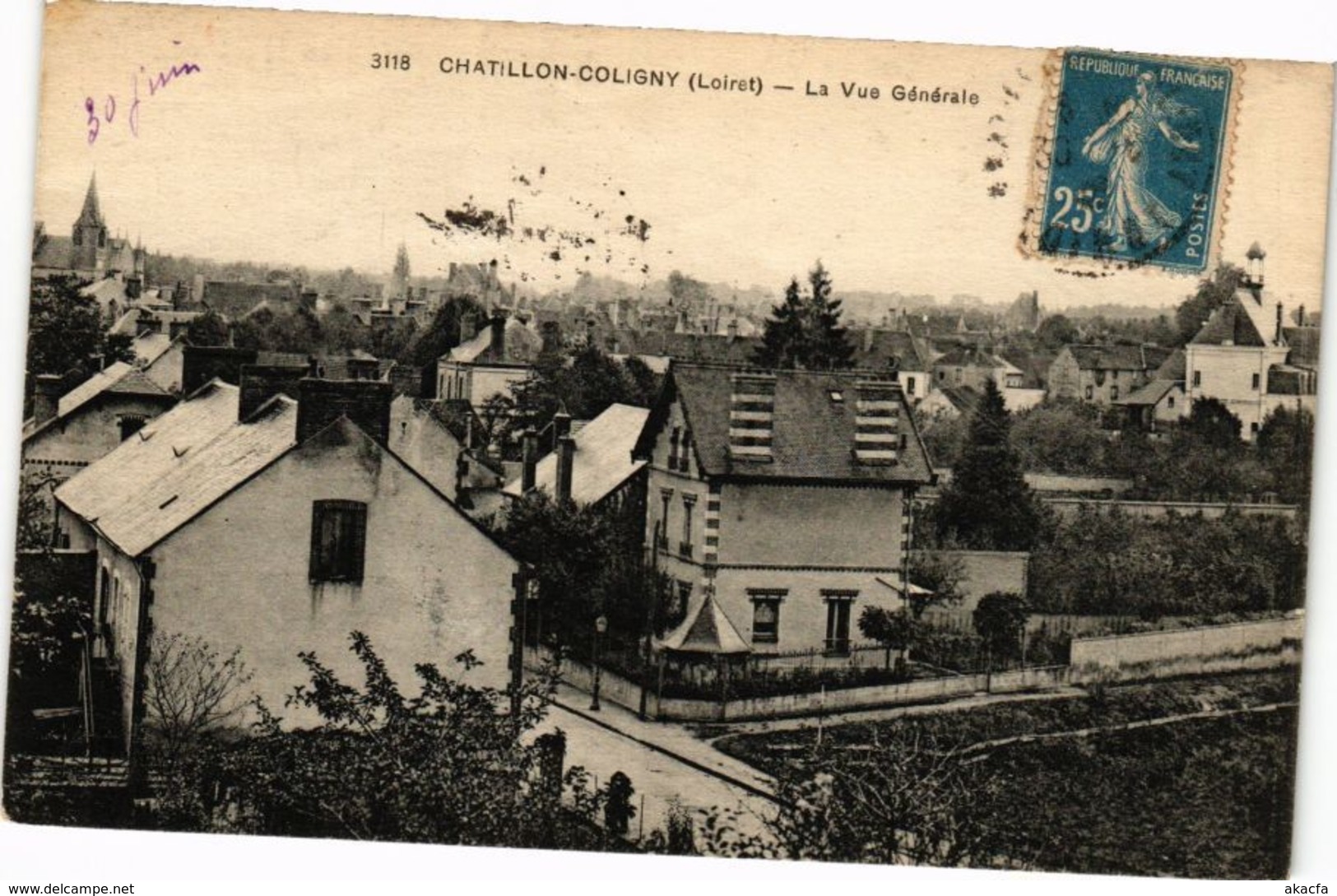 CPA CHATILLON-COLIGNY-La Vue Générale (264583) - Chatillon Coligny